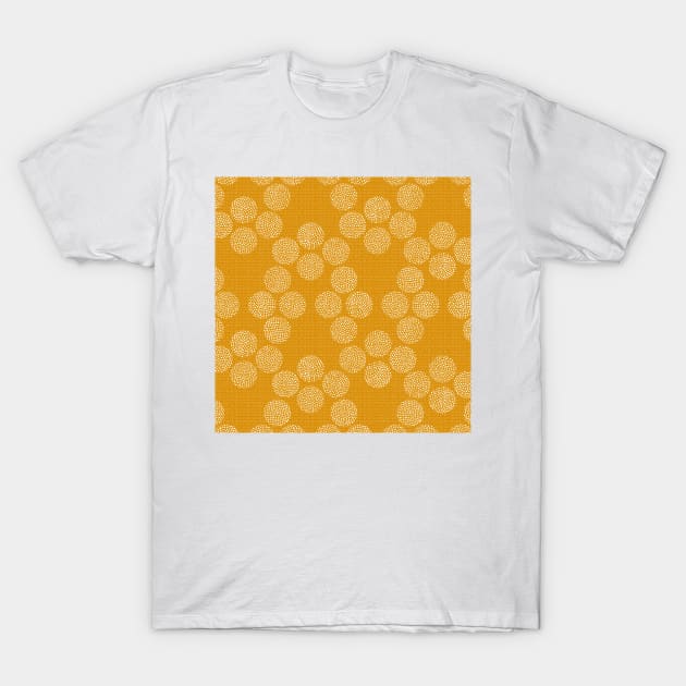 Rustic Dots in Mustard T-Shirt by matise